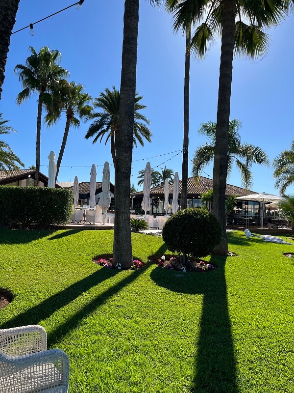 Port d‘Alcúdia - Blick in den Garten einer Hotelanlage