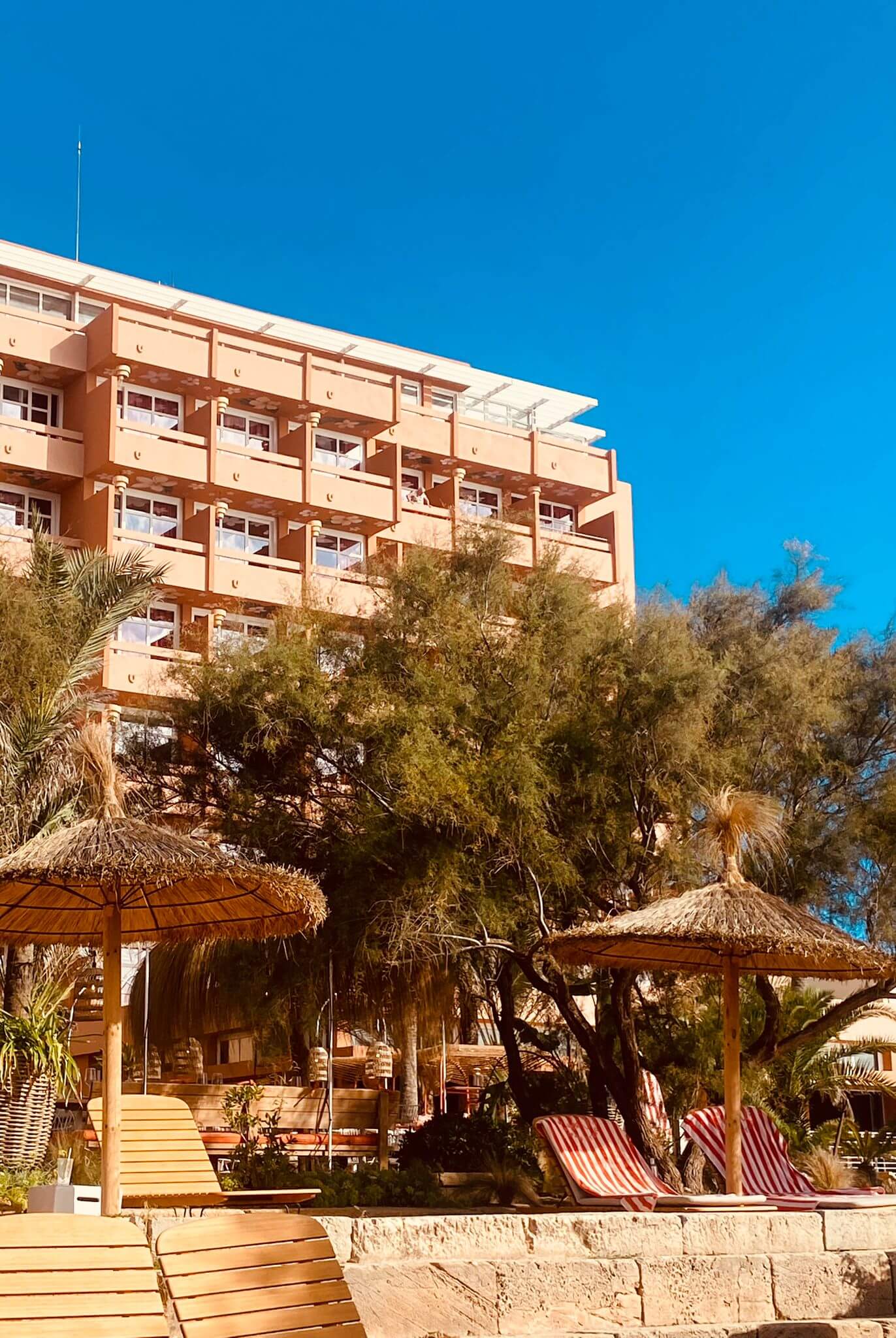 CPSREISEN Mallorca Colonia de Sant Jordi Bikini Island Mountain Hotel Es Trenc Fassade vorne